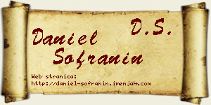 Daniel Sofranin vizit kartica